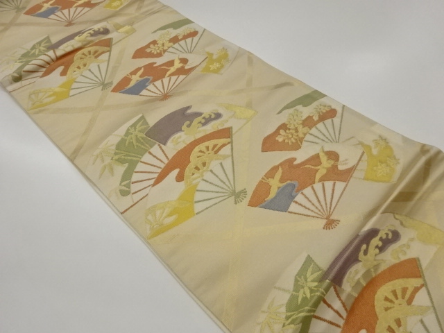 JAPANESE FUKURO OBI / WOVEN CRANE